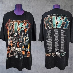 Kiss End Of The Road World Tour T-shirt Adult Size 3XL The Final Tour Ever E4 - Picture 1 of 11