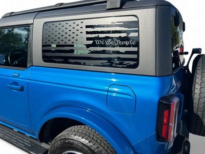 For Ford Bronco Decals Graphic Side Window Flag Stickers Vinyl Stripes 2021-2025 - Image 1 of 4