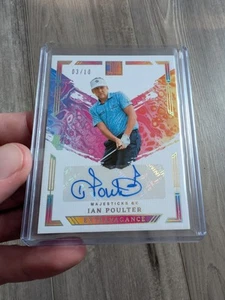 2024-25 Panini Impeccable LIV Golf Ian Poulter Extravagance Auto #03/10 GOLD 🔥 - Picture 1 of 8