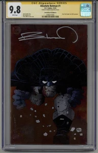 ABSOLUTE BATMAN #1 CGC 9.8 SS SIGNED FRANK MILLER NYCC CONVENTION FOIL EDITION E - Picture 1 of 4
