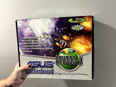 Asus A7V333-X материнская плата ПК новый в коробке, гнездо A (462) материнская плата - Изображение 1 из 4