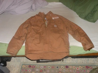 Carhartt Mens Flame-Resistant Full Swing Duck Coat, Size M, Brown Insulated Work - Image 1 of 4