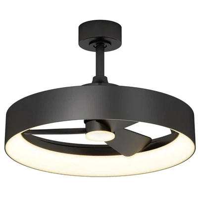 Artika Austin 23" LED Chandelier Ceiling Fan Fandelier, Black Open Box - Image 1 of 3