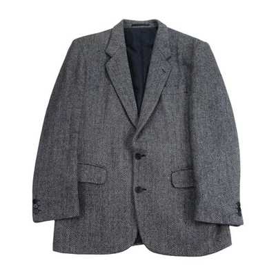 Kilmaine Tweed Blazer Mens 40 R Herringbone Wool 2 Button Vintage Sports Jacket - Image 1 of 4