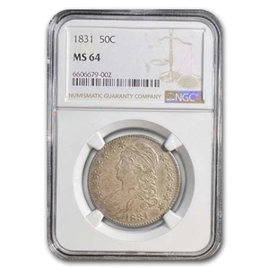1831 Bust Half Dollar MS-64 NGC - Picture 1 of 3