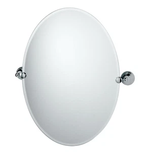 Gatco GC4359 19-1/2" W x 26-1/2" H Oval Frameless Bathroom Wall - Chrome - Picture 1 of 1