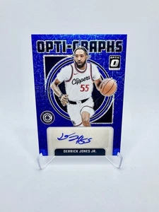 2024-25 Panini Optic Choice - Derrick Jones Jr. Opti-Graphs Blue Choice Auto /24 - Picture 1 of 2