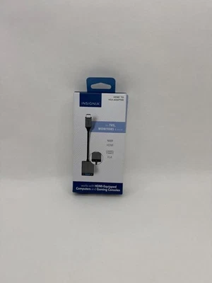 Insignia HDMI To VGA Adapter For Mac & Windows Laptops Desktops TV Gaming - Image 1 of 4