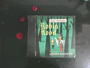 Basil Rathbone ~ 78 RPM Columbia Set MM583 Robin Hood 4 Discs ~ ULTRASONIC CLEAN - Imagen 1 de 24