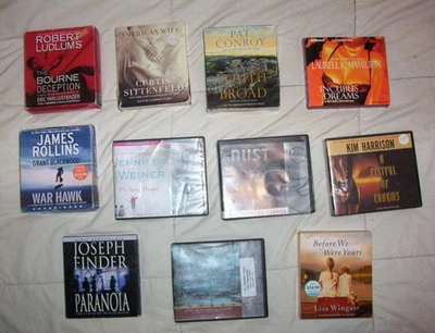 Lot of 11 FICTION Audio Books on CD: Mystery,Thrillers,Romance, ... v2 - Image 1 of 4