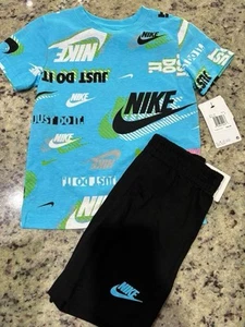 Nike Boys 2 Pc Short Set NWT Size 5 - Picture 1 of 1