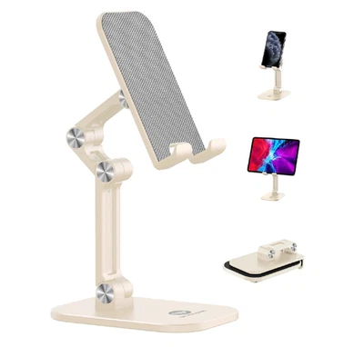 Phone Stand, Foldable, Adjustable Height and Angle, Compatible with iPhone, - Image 1 of 4