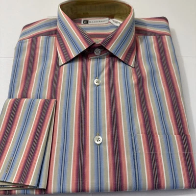 bachrach Dress Shirt New 100% Cotton Button Down - Image 1 of 4
