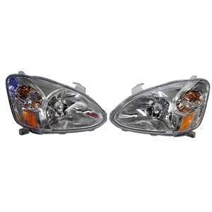 2003-2005 Toyota Echo Clear Headlight Assembly Headlamp Chrome Left & Right - Bild 1 von 18