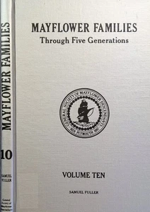 MAYFLOWER Families Through Five Generations (Volume 10) Descendants HC Exlib - Picture 1 of 6