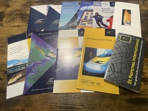 Eurostar Ephemera Bundle Leaflets, Rare Set Pre Euro Tunnel - Picture 1 of 4