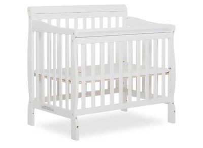 Dream On Me Aden 4 合 1 可调式迷你婴儿白色,GreenGuard 金色 & J — 第 1/4 张图片