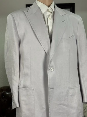 Tom Ford Lavender Peak Lapel Silk Linen Sport Jacket Blazer 58IT 48R US EUC - Image 1 of 4