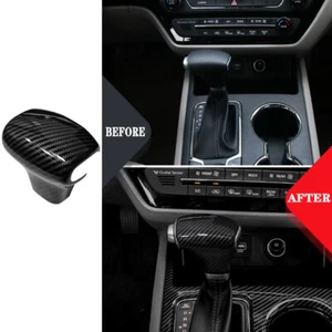 For Kia Optima 2016-2020 Carbon Fiber Pattern Gear Shift Lever Knob Cover Trim - Picture 1 of 12