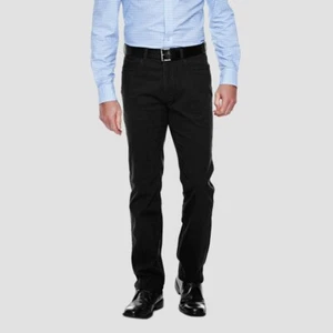 Haggar H26 Men's Slim Fit No Iron Stretch Trousers - Black 32x32 - Picture 1 of 1