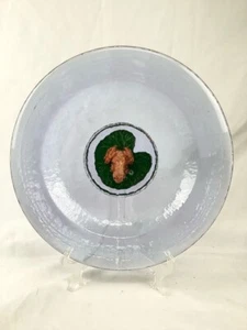 Cuenco de vidrio fundido firmado por George Bucquat 1996 12" - Imagen 1 de 8