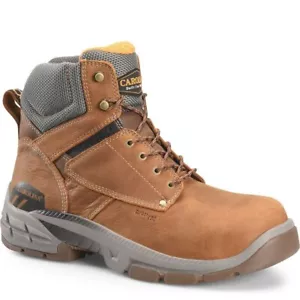 Nuevas botas de trabajo Carolina para hombre impermeables marrones punta ancha suave zapatos CA5040 - Imagen 1 de 7