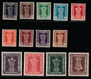 India 1950 Sc # O 113-125 Official Stamps Wmk.196 MNH $28.50 - Picture 1 of 1