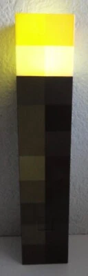 Minecraft Akku Leucht Taschenlampe Mojang Think Geek Carry oder Wandhalterung - Bild 1 von 2