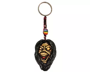 Eddie Mascot Zombie Handmade 3D Keychain Macrame Metal Keyring Car Accessory - Picture 1 of 1