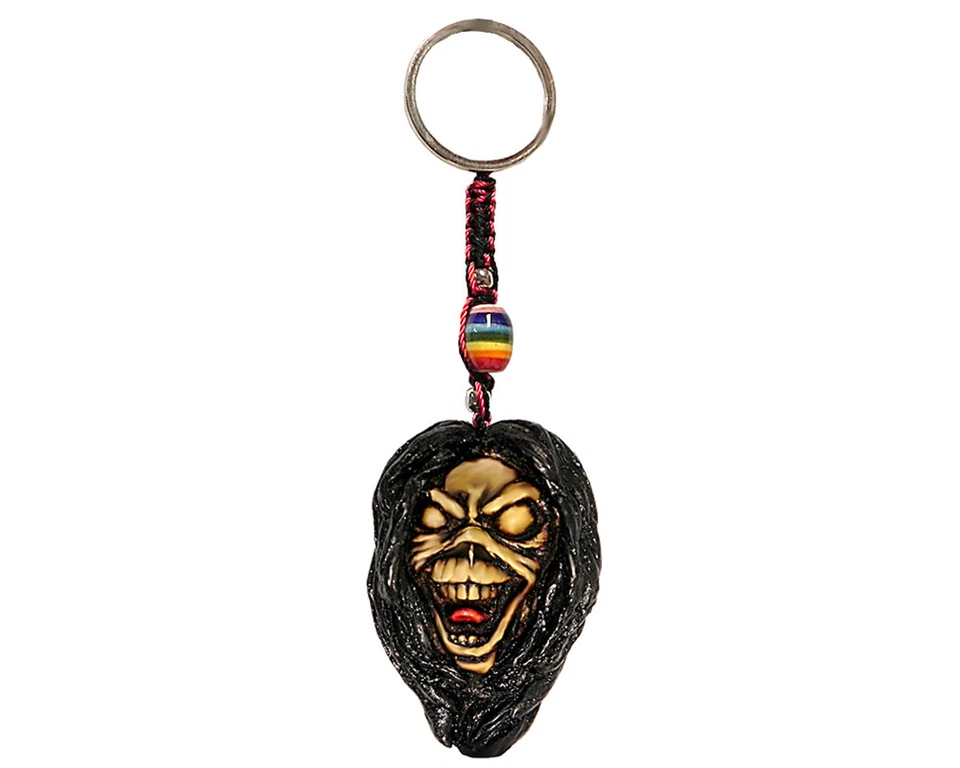 Eddie Mascot Zombie Handmade 3D Keychain Macrame Metal Keyring Car Accessory - Image 1 of 1