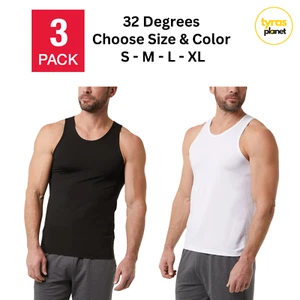 Canotta Uomo 32 Gradi Comfort Mesh, Confezione da 3 Tessuto Nylon Elasticizzato Comfort NUOVA - Foto 1 di 11