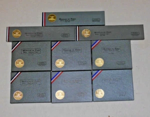 1965-1973 France Monnaie De Paris Fleurs de Coins 10 Franc Mint Sets 1968 w/box - Picture 1 of 18