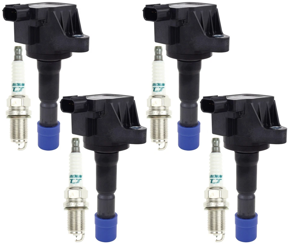 KIT Denso 4 bobinas de encendido directo Hitachi y 4 bujías para Honda Fit 09-13 Foto 1 de 1