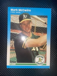 Actualización Fleer 1987 - #U-76 Mark McGwire novato - Imagen 1 de 2