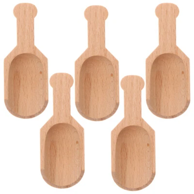 5 PIEZAS Mini cucharas de madera Cucharas en polvo Hogar Cucharas pequeñas Foto 1 de 4