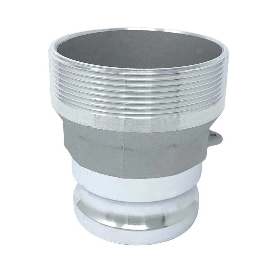 Gloxco Aluminum Type FR Cam and Groove Reducer, 3" Male Camlock Adapter x 4" ...