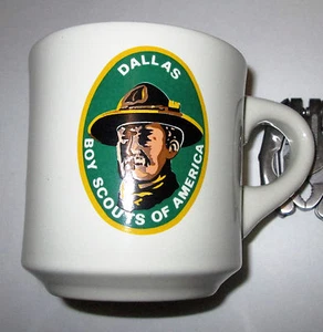 Vintage Very Nice " DALLAS " Boy Scouts of America BSOA Coffee Mug Cup - Picture 1 of 3