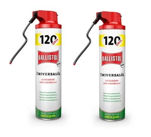 BALLISTOL Universalöl Spray 2 x 520ml VariFlex Sprühkopf Jubiläumsdose - Bild 1 von 1
