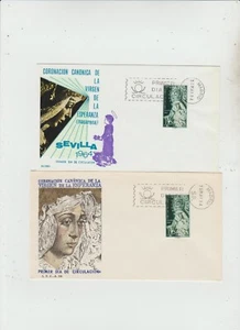 Spain 1964 2 FDC Macarena Virgin issue good condition - Picture 1 of 2
