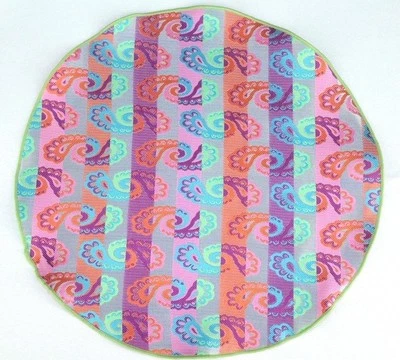 Lord R Colton Masterworks Bolsillo Redondo Miami Gris y Púrpura Seda - $75 Minorista Nuevo Foto 1 de 2