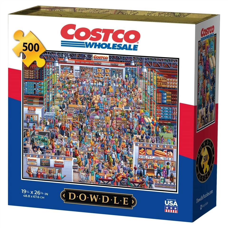 Costco Treasure Hunt 500 Piece Jigsaw Puzzle - Rare collectable Dowdle Brand