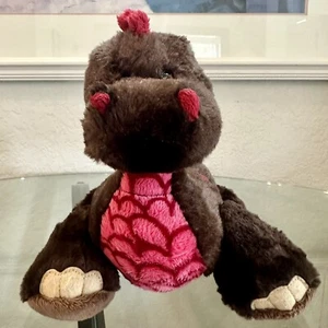 Ganz Webkinz HM338 Cocoa Dinosaur Brown/Red/Pink Plush 9” Stuffed Animal Toy - Picture 1 of 10