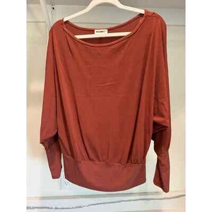 ee:some Long-Sleeve Dolman Blouse Rust Color Size Medium - Bild 1 von 8