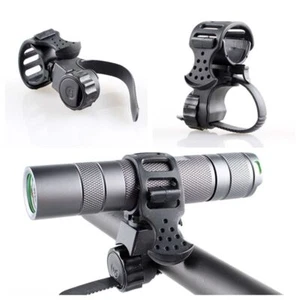 2Pcs Bike Cycling Flashlight Mount Clip Torch Grip Bracket Holder - Picture 1 of 7