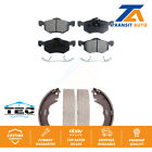 Front Rear Ceramic Brake Pads And Drum Shoes Kit For Ford Escape Mazda Tribute Ford Escape