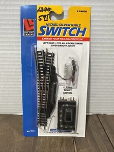 Link Neusilber Steuerweiche Zug Gleis Eisenbahn RR #7805 NOS - Bild 1 von 4