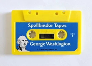 VINTAGE SPELLBINDER CASSETTE TAPE #3 - GEORGE WASHINGTON 1980's 70s FISHER PRICE - Picture 1 of 2