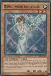 Yu-Gi-Oh! Reame della Luce: MINERVA, FANCIULLA FEDELE DELLA LUCE (Konami) - Foil - Foto 1 di 2