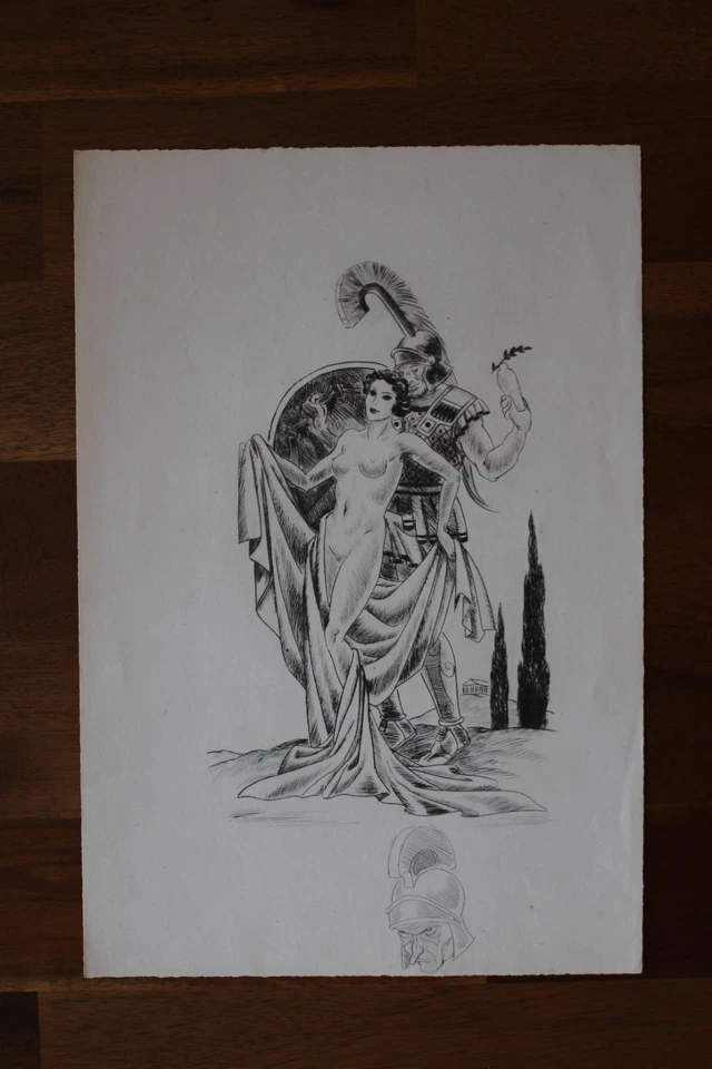 ✒ 1948 Maurice Leroy Belle gravure sur cuivre Femme nue Lysistrata Aristophane - Photo 1/1