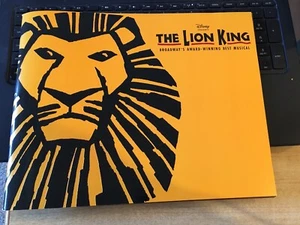 Disney Presents The Lion King 2009, programa de espectáculos con inserto de reparto - Imagen 1 de 6